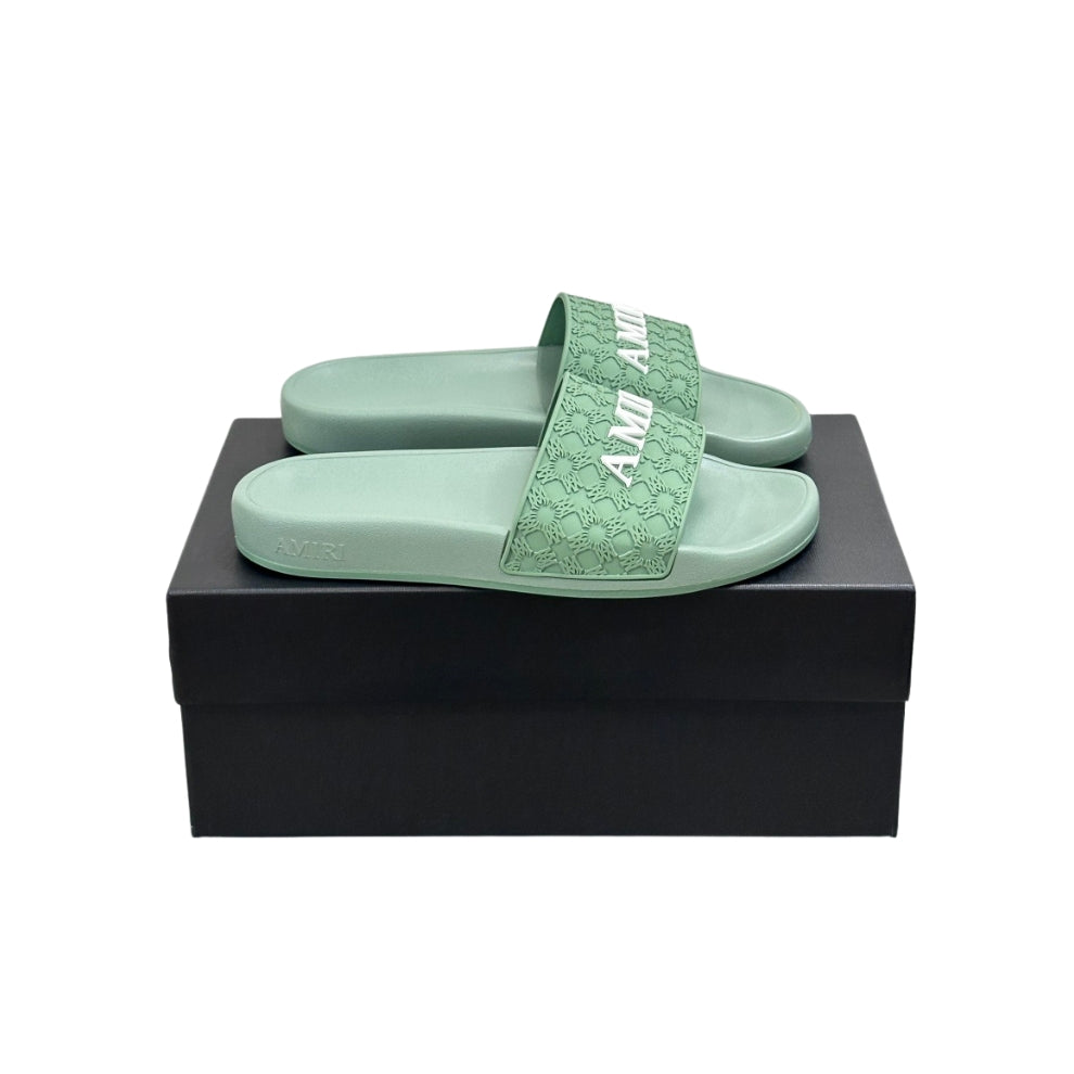 Amiri Men's Slippers Green/White