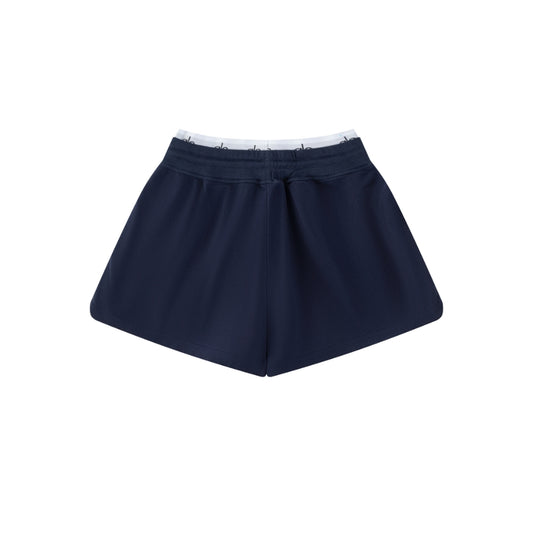 Alo High-Waist Performance Shorts – Navy Blue
