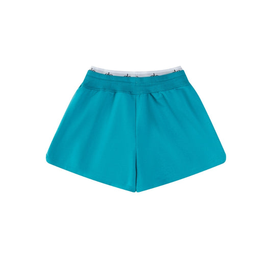 Alo High-Waist Performance Shorts – Teal Blue