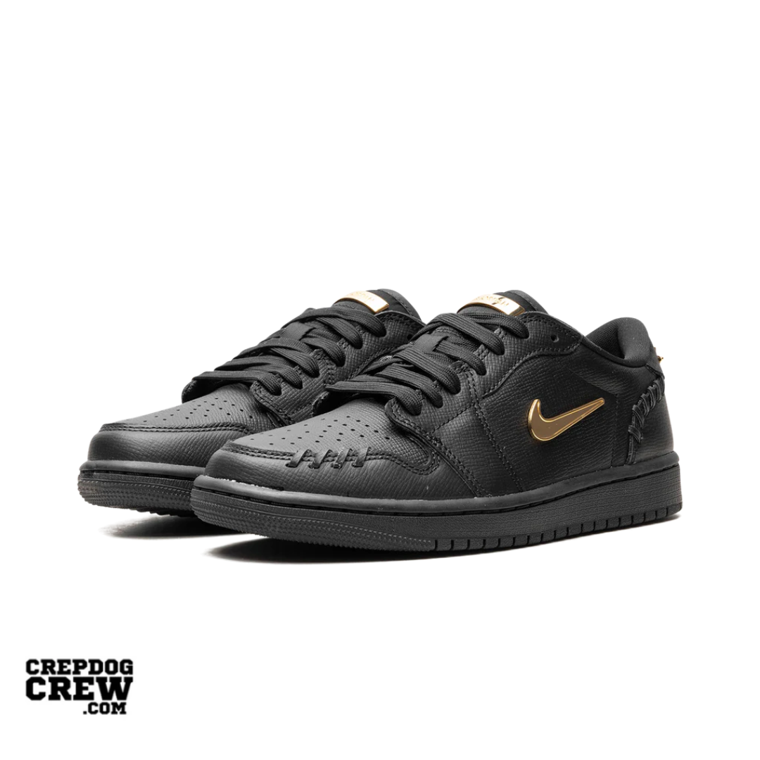 Jordan 1 Low Method of Make Black Metallic Gold (W)