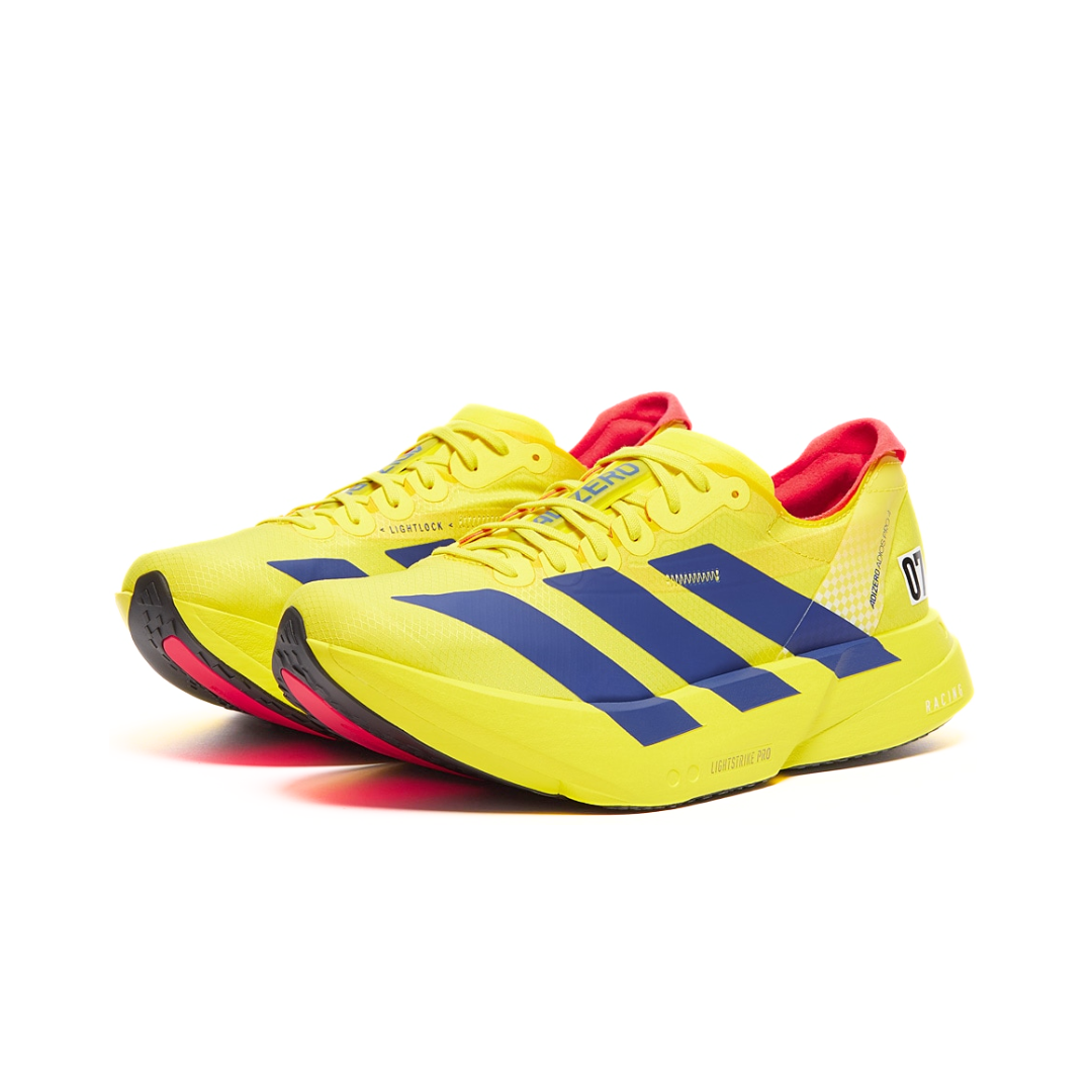 Adidas Adizero Adios Pro 4 Yellow Navy — ADIDAS | Authentic India