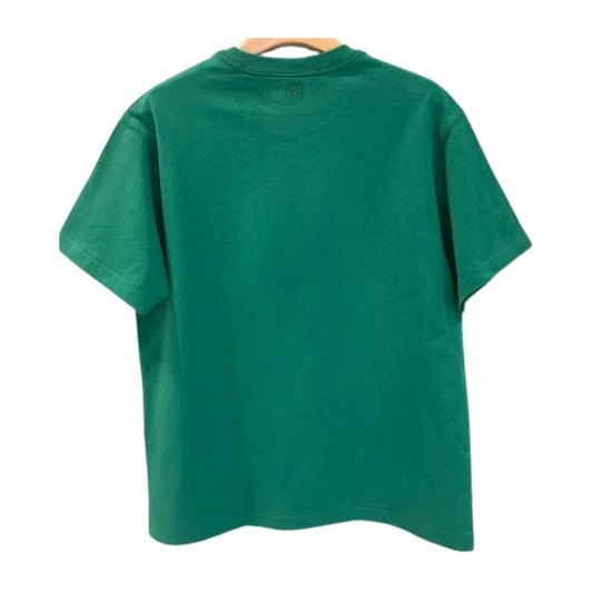 AMI Paris puff heart logo tee Green