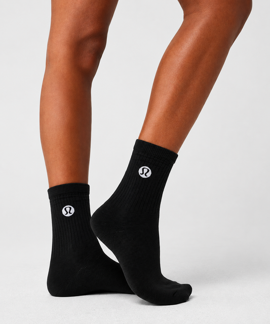 LULULEMON Crew Socks 3-Pack Black