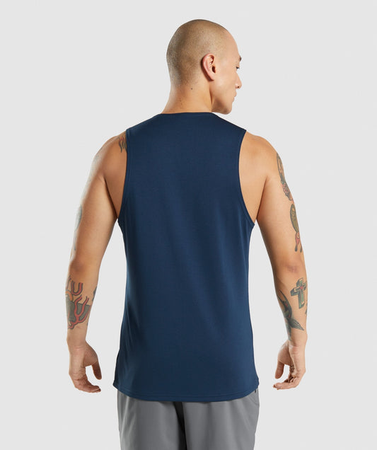 Gymshark Arrival Tank Navy — Gymshark | Authentic India