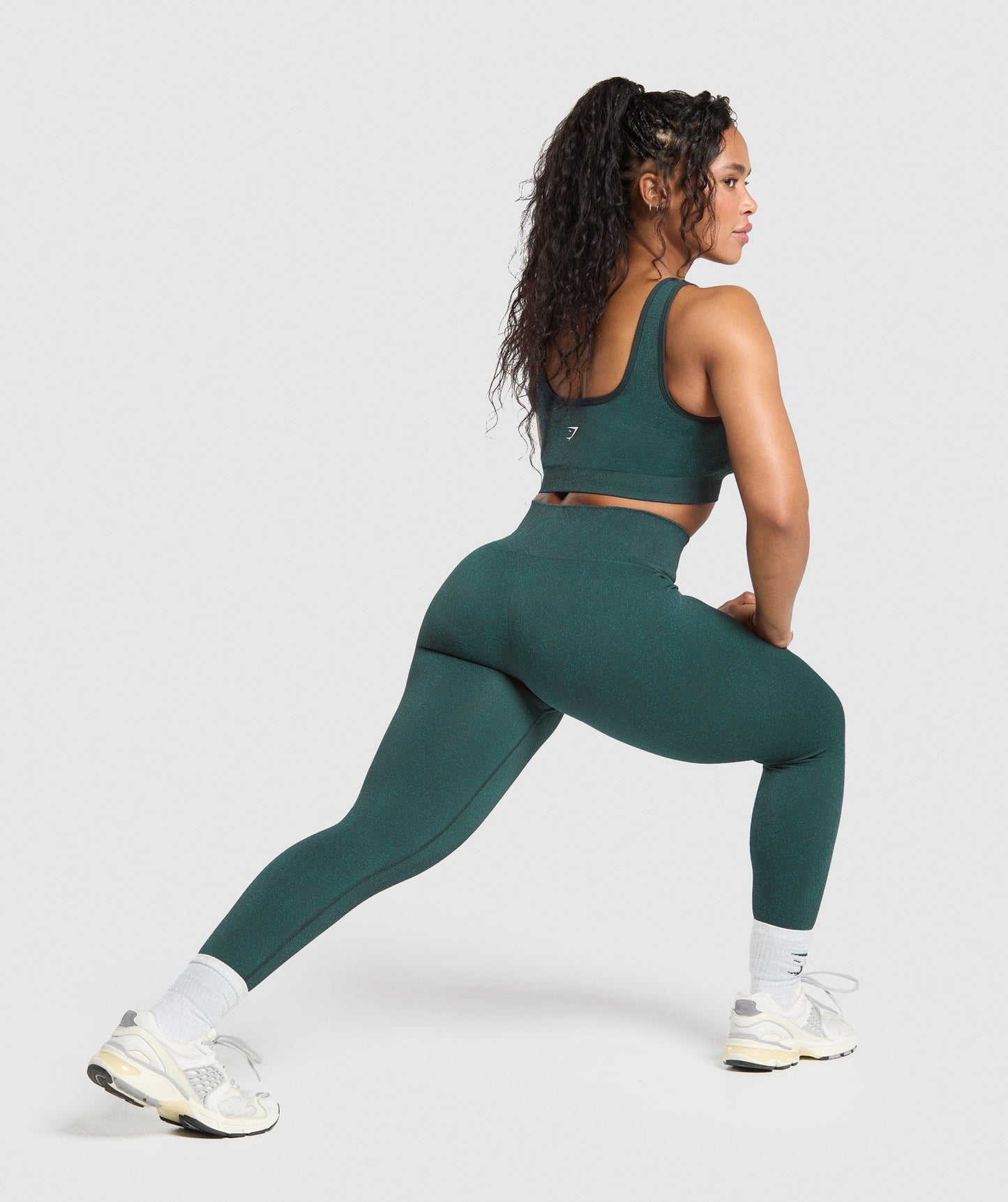 Women's Gymshark Adapt Fleck Seamless Leggings Darkest Teal — Gymshark | Authentic India