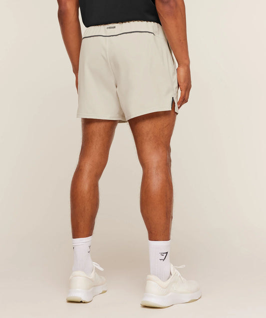 GYMSHARK Arrival Contrast Shorts Pebble Grey/Onyx Grey