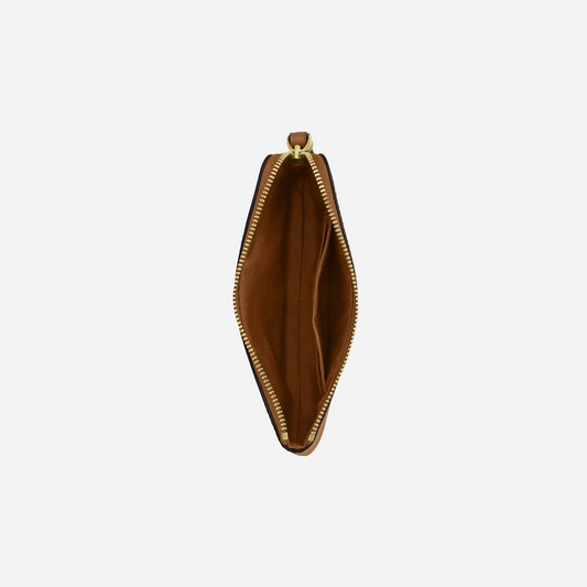 COACH Corner Zip Wristlet Im/Honey Brown