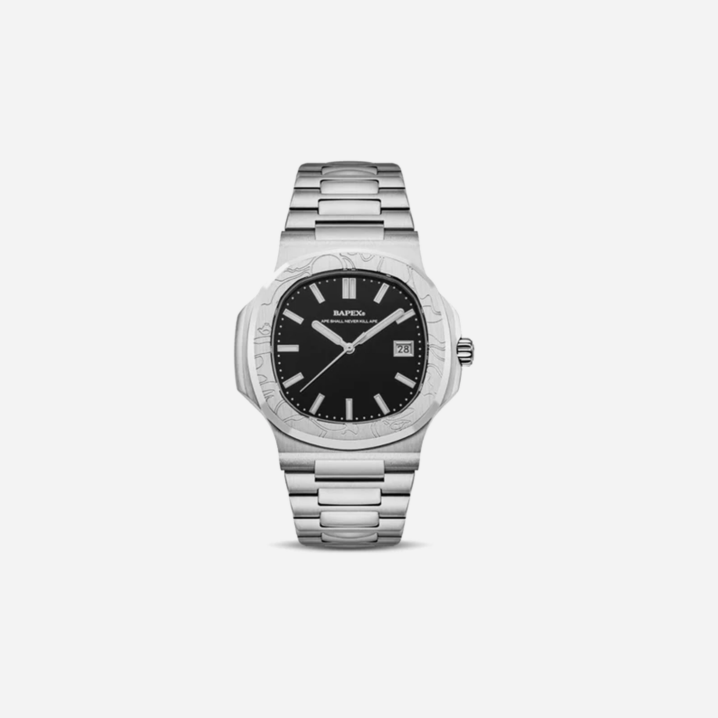 Bape Type 10 Watch Silver/Black