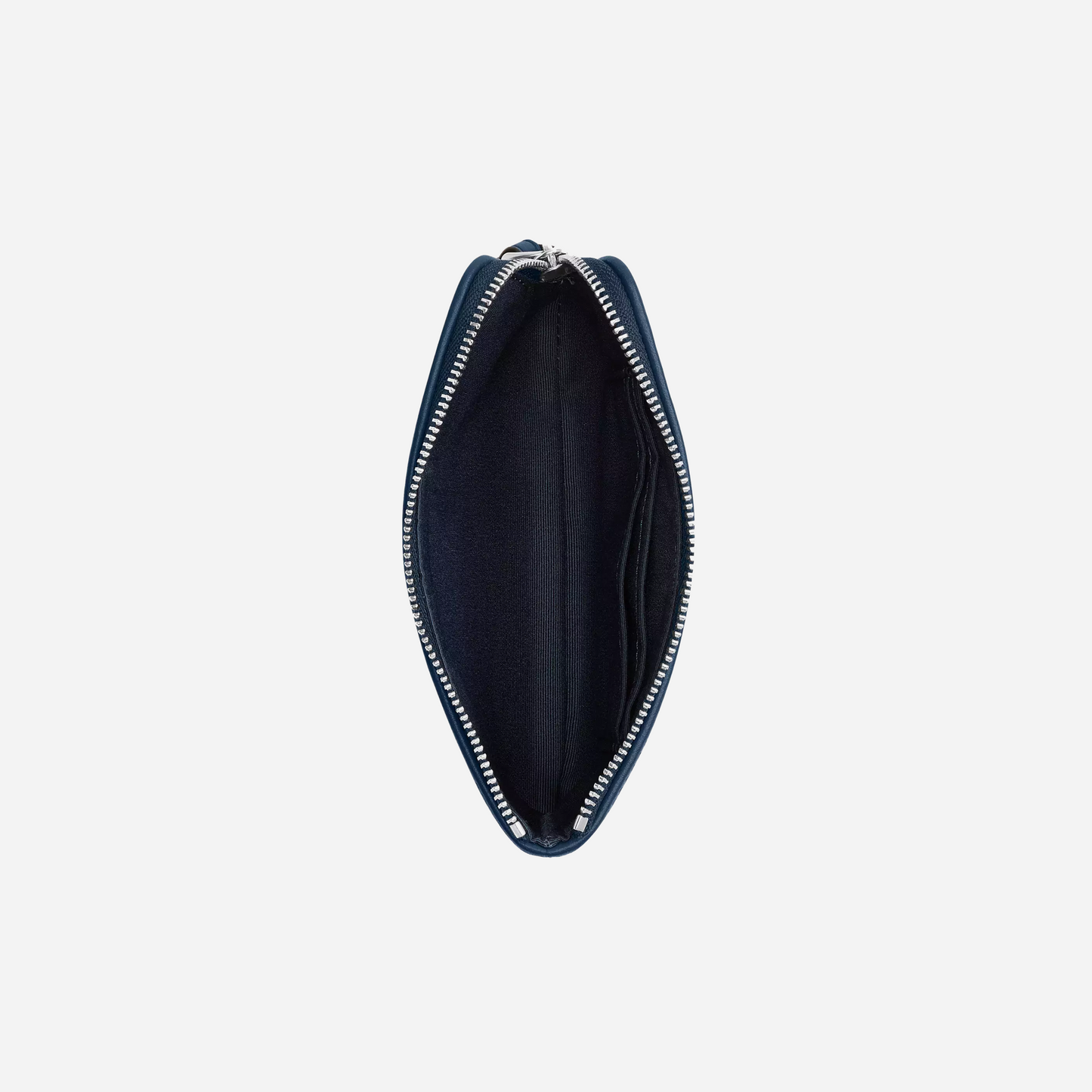 COACH Corner Zip Wristlet In Signature Jacquard Silver/Denim/Dark Denim