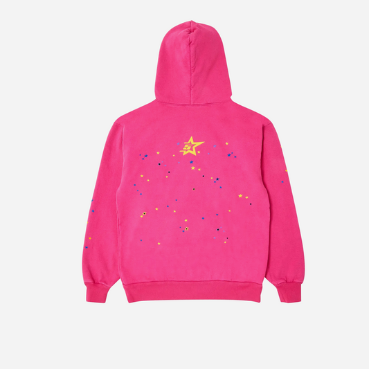 Sp5der P*NK V2 Hoodie Pink