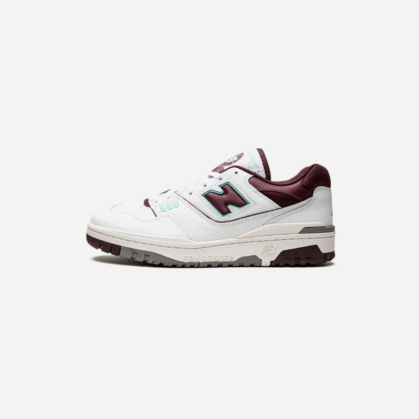 New Balance 550 Burgundy Cyan