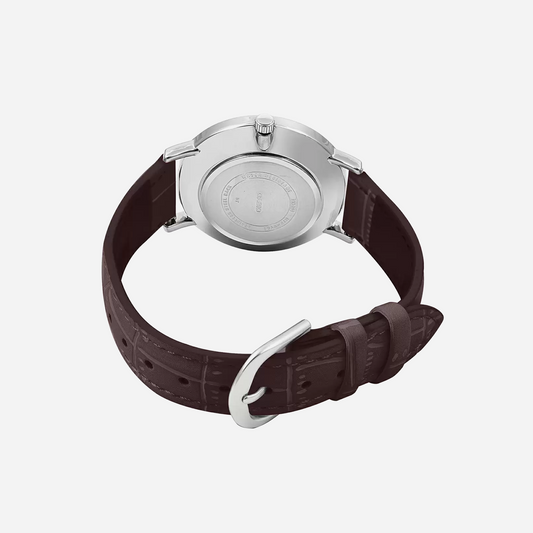 CASIO ENTICER MEN MTP-VT01L-2BUDF Navy/Brown