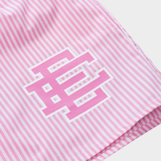 Eric Emanuel Pink Pajama Shorts