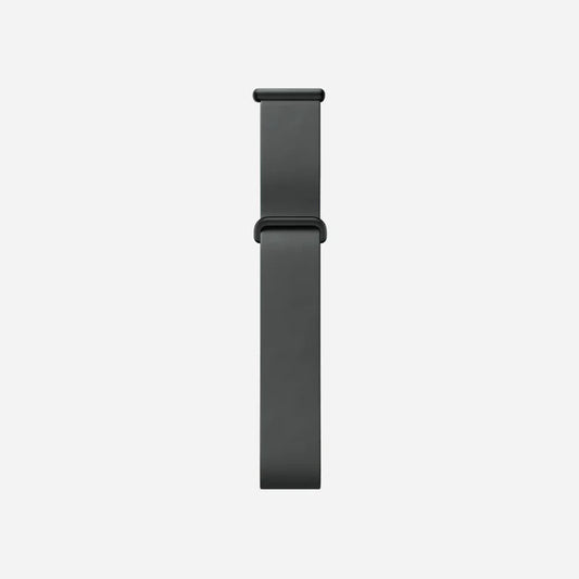 Google Fitbit Air Elevated Modern Band Strap " Obsidian / Matte Black Stainless Steel Clasp"