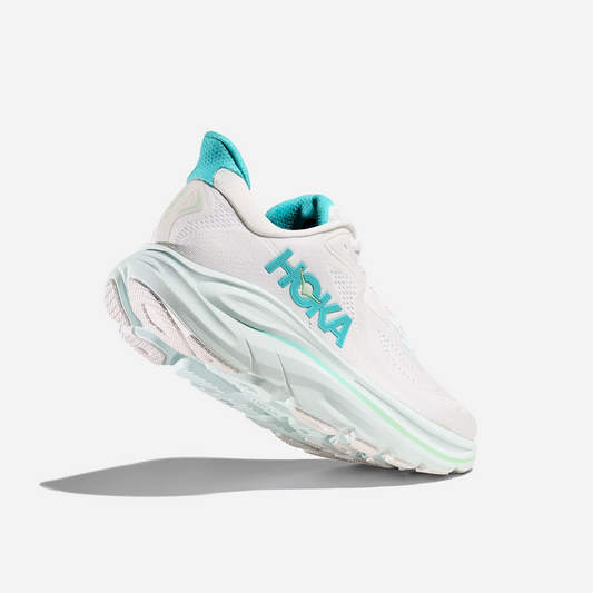Hoka Clifton 10 White Cielo Blue Regular WMNS