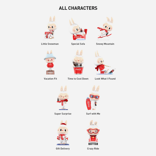 Pop Mart Labubu The Monsters Coca-Cola Series Pack of 10 Basic Confirmed Blind Box