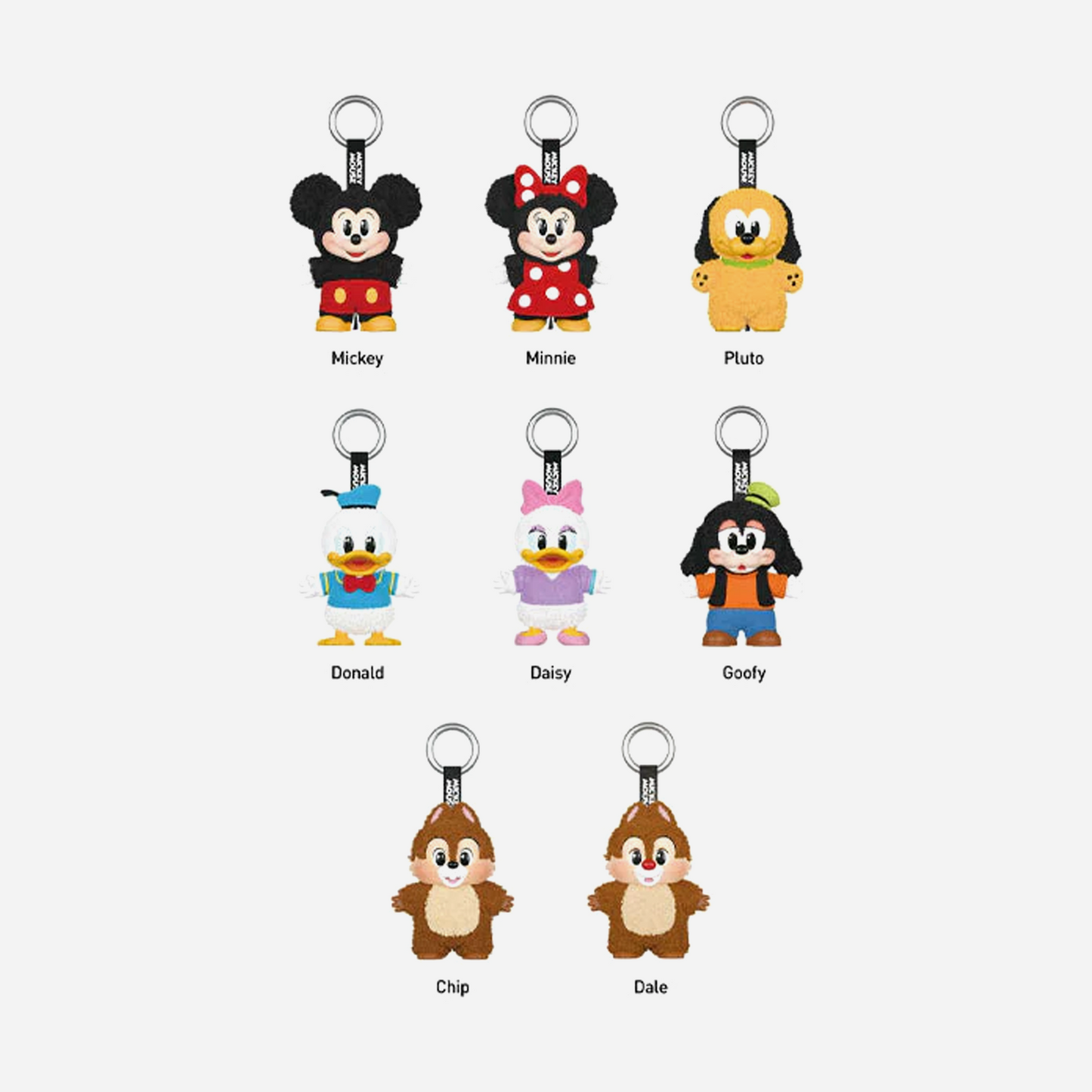 Pop Mart Disney Mickey Family Together Series Plush Keychain Single Blind Box