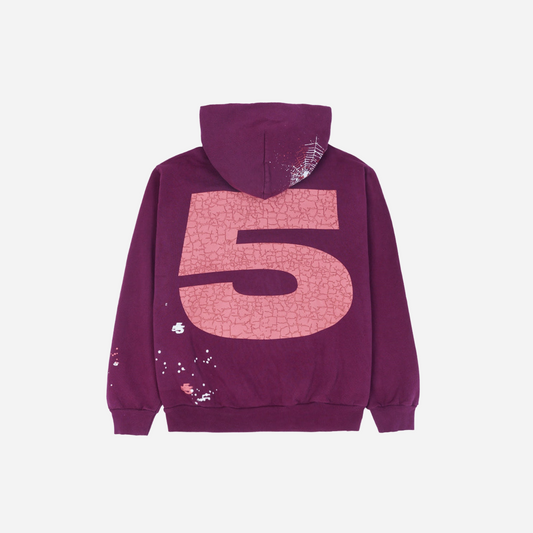 Sp5der Nocturnal Highway Hoodie Dark Purple