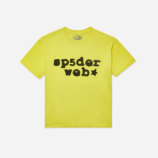 SP5DER Worldwide Web Yellow Tee