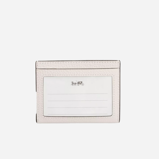 COACH Slim Id Card Case Chalk