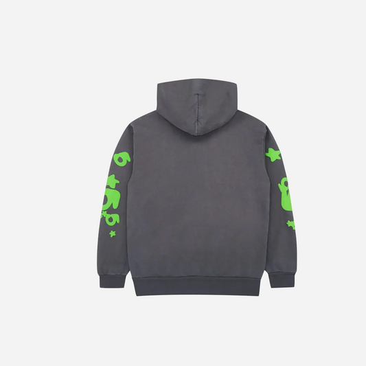 Sp5der Beluga Hoodie Slate Grey/Green