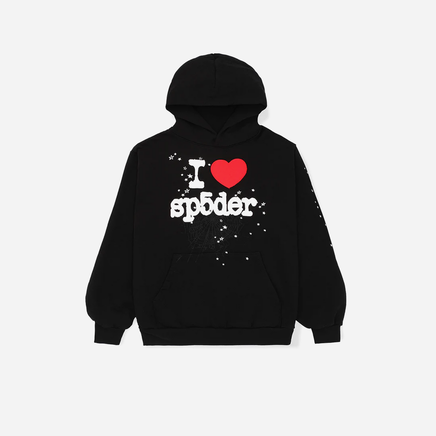 Sp5der I Heart SP5 Souvenir Hoodie Black