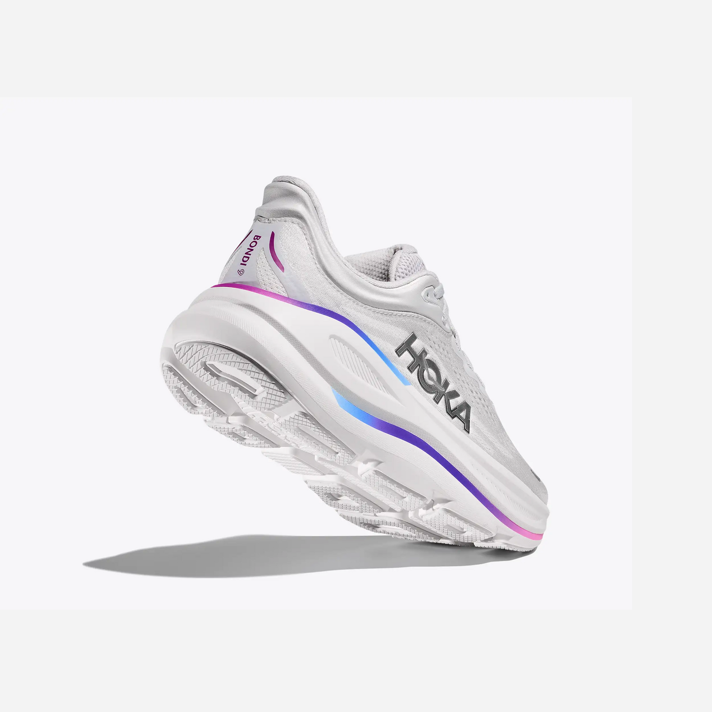 Hoka Bondi 9 Cosmic Grey White WMNS