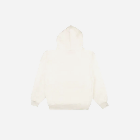 Sp5der OG Rhinestone Logo Hoodie White