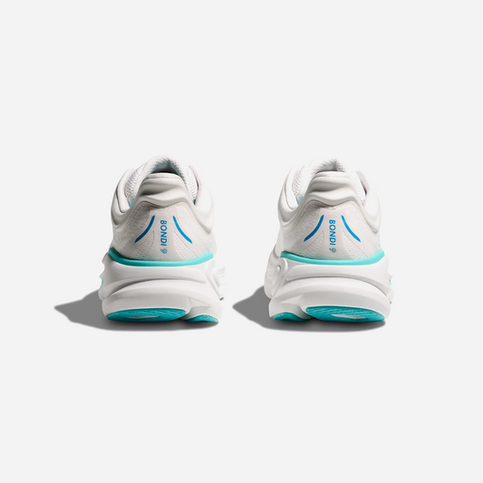 Hoka Bondi 9 White Blue