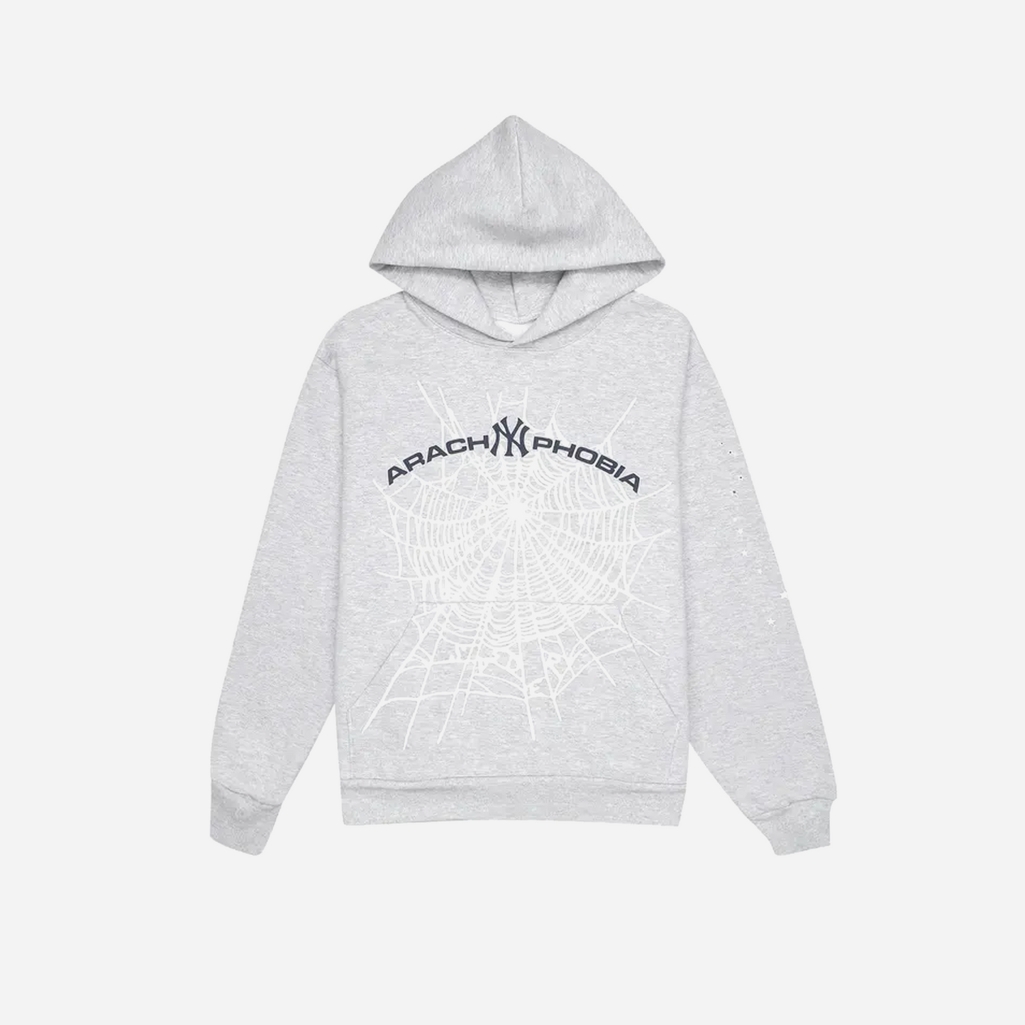 Sp5der Arach NY Phobia Hoodie Ash Grey