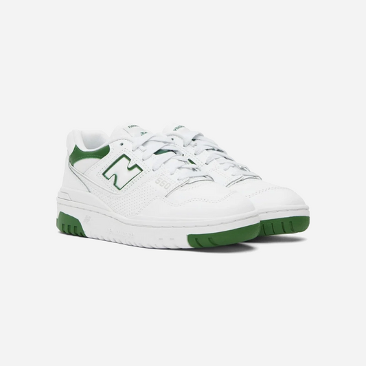 New Balance 550 White Classic Pine Green