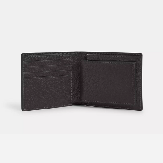 Coach 3 In 1 Wallet pebbled leather/Graphite