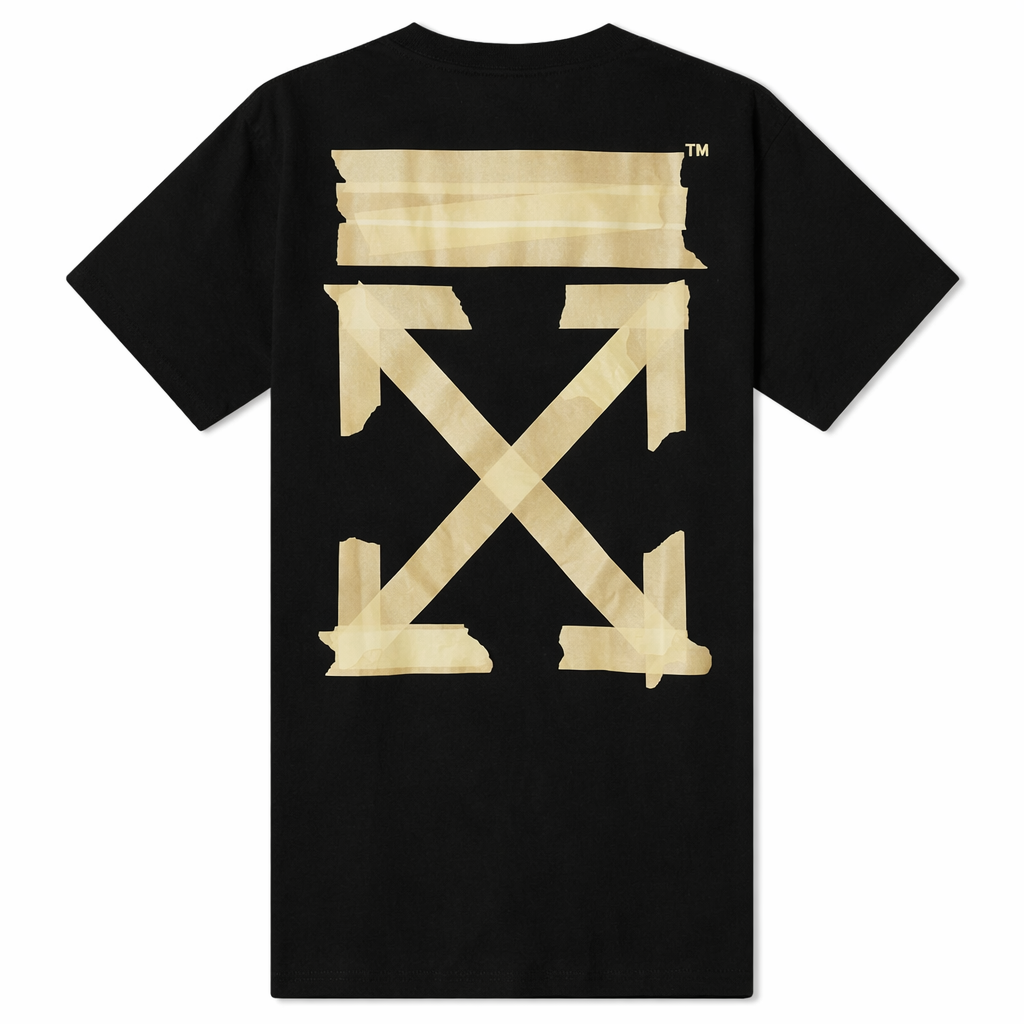 OFF-WHITE Oversized Tape Arrows T-shirt Black