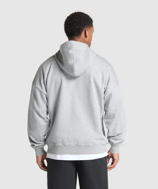 GYMSHARK Crest Oversized Zip Up Hoodie — Gymshark | Authentic India
