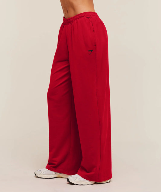 GYMSHARK Lifting Dipped Waistband Pants Carmine Red
