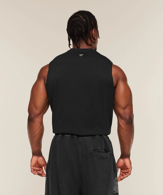 GYMSHARK Training Graphic Tank Black