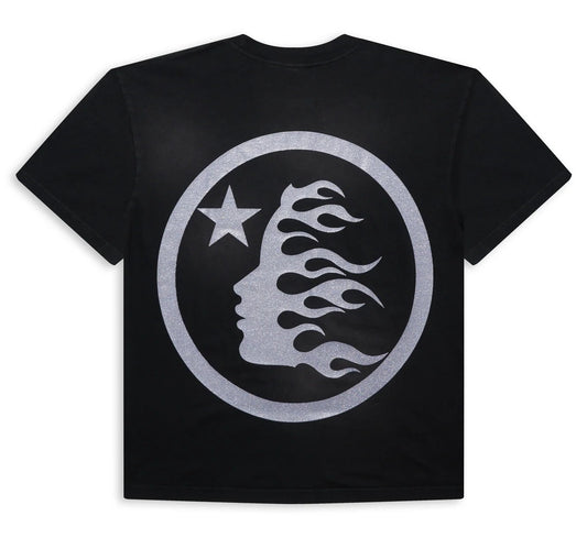 Hellstar Classic Glitter Logo Black Tee