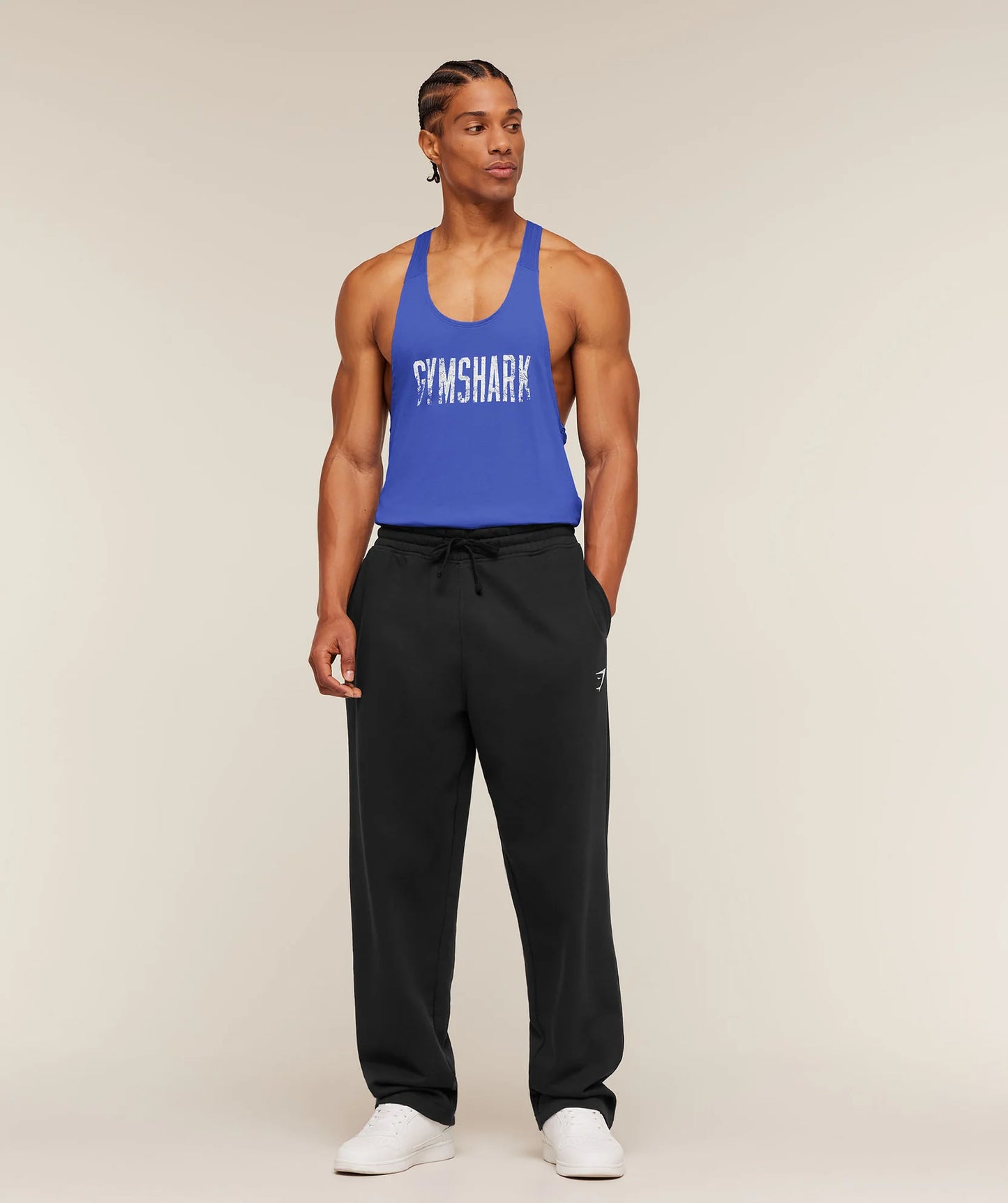 GYMSHARK Accent Tank Force Blue