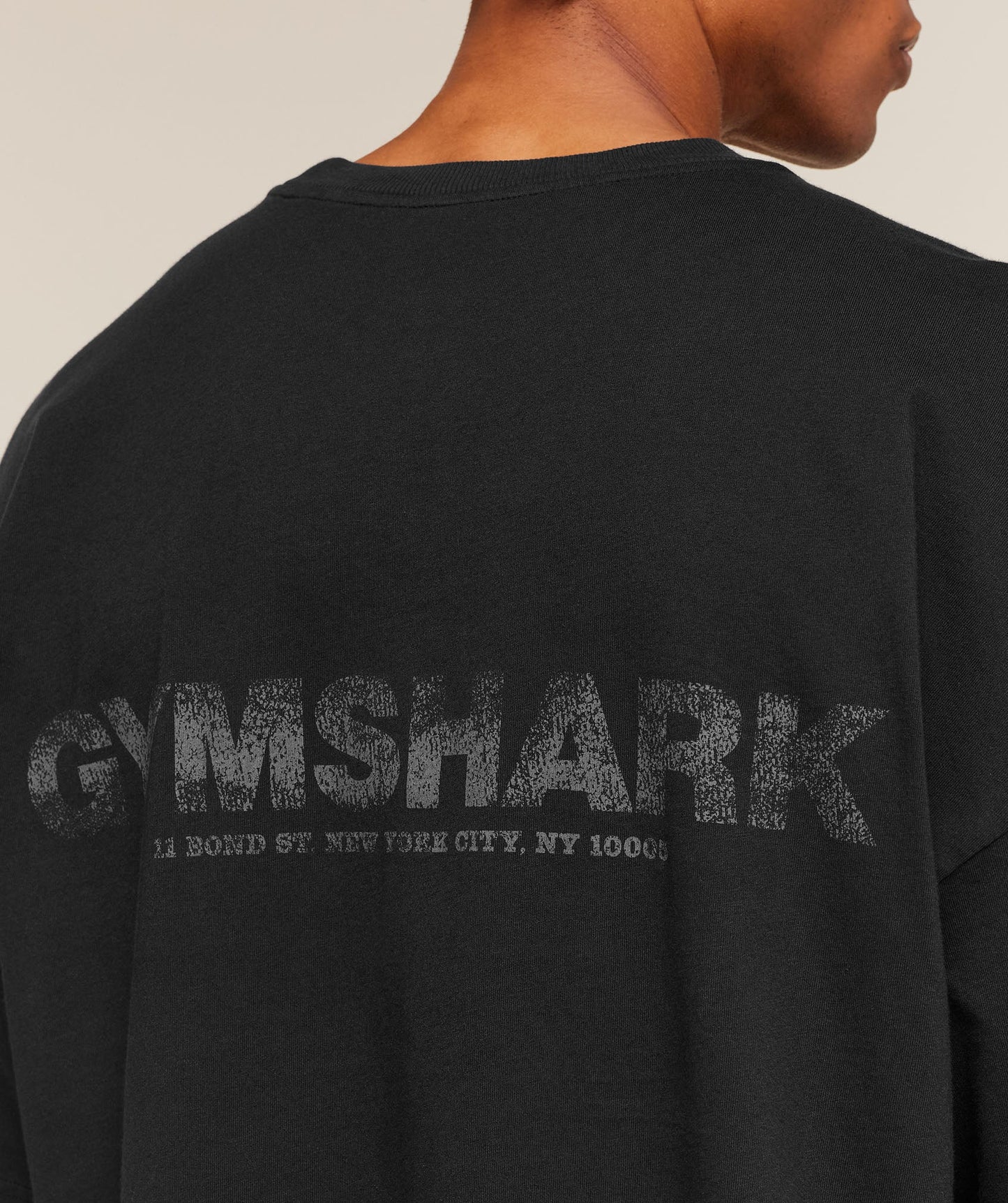 GYMSHARK Accent Boxy T-Shirt Black