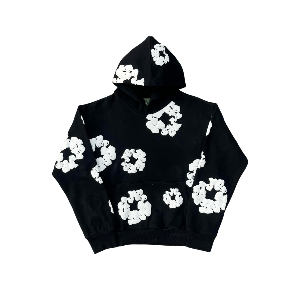 Jual Denim Tears The Cotton Wreath Black Hoodie