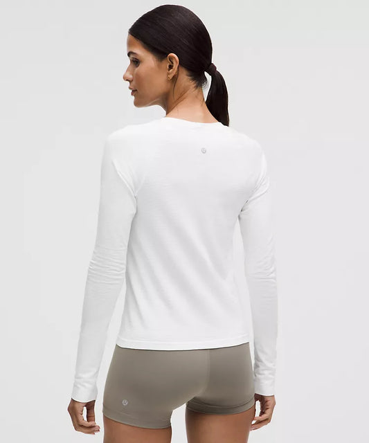 LULULEMON Swiftly Tech Long-Sleeve Shirt 2.0 White — LULULEMON | Authentic India