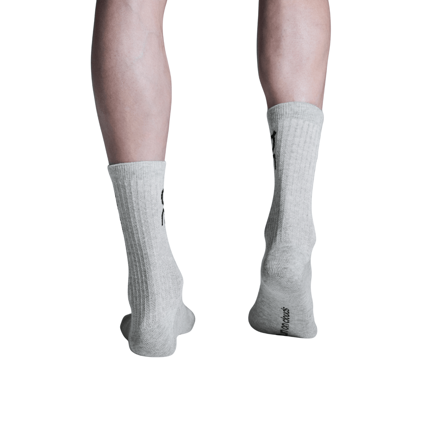 On Running Logo Sock High 3P Heather Gray — ON CLOUD | Authentic India