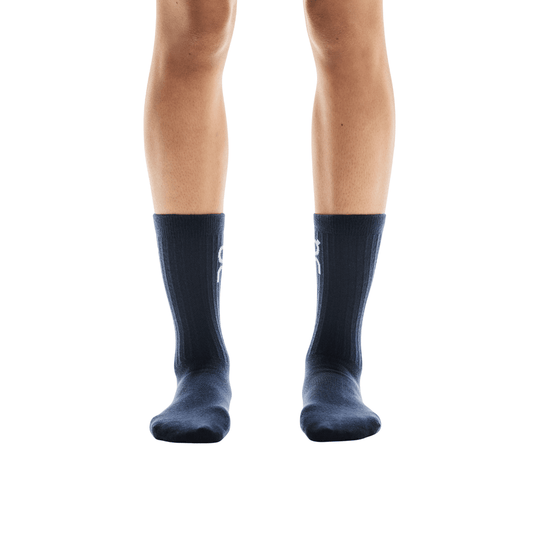 On Running Logo Sock High 3P Navy — ON CLOUD | Authentic India