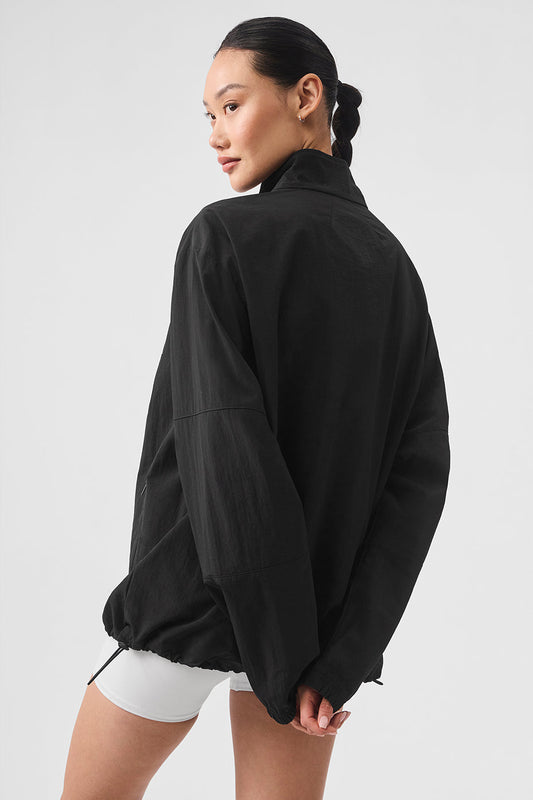 Lightweight Takeaway Track Pullover - Black