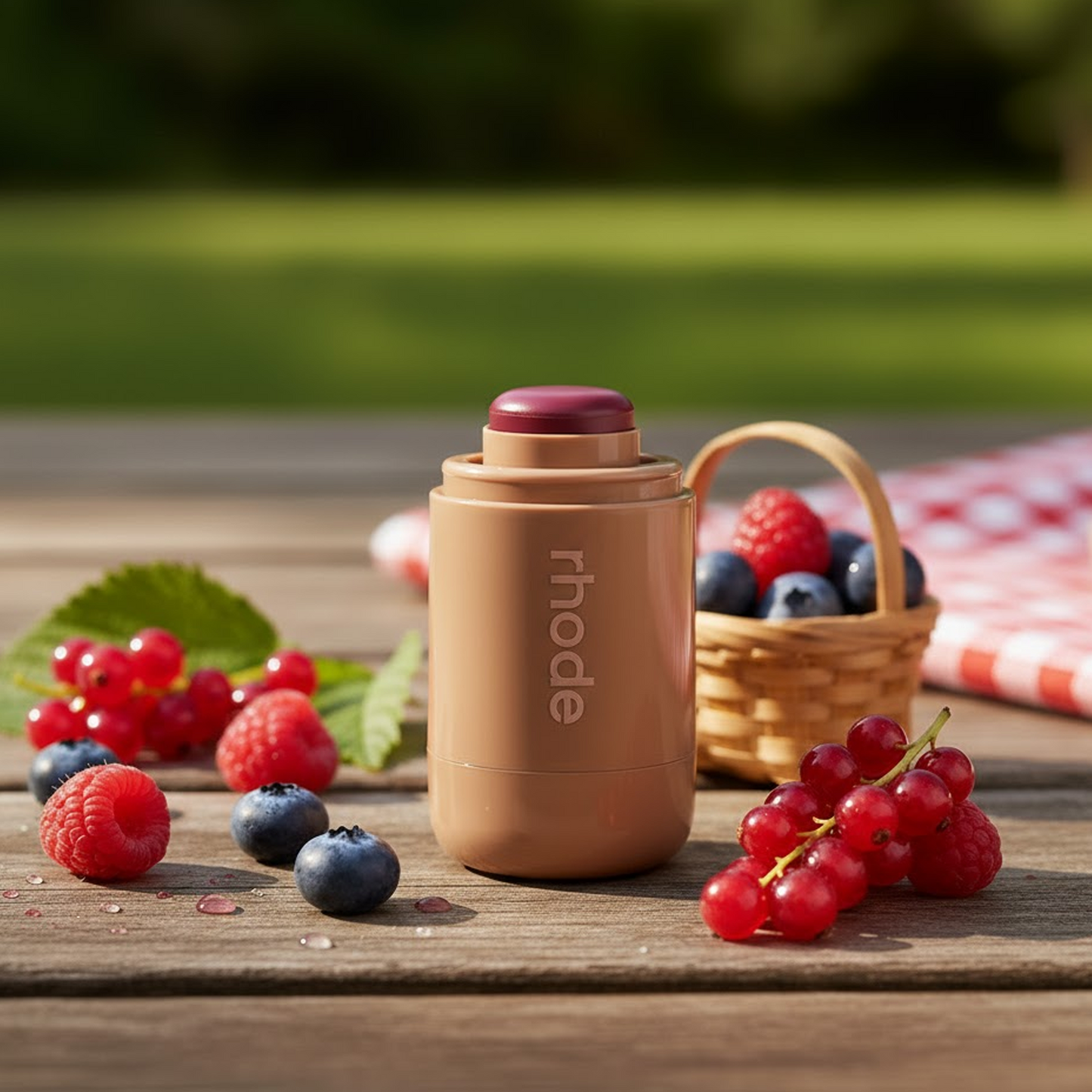 RHODE Pocket Blush Date Cake Warm - Red Berry