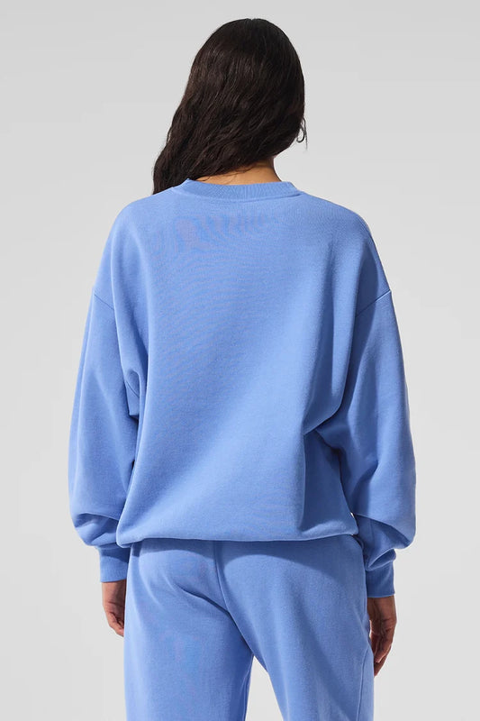 Accolade Crew Neck Pullover - Crystal Clear Blue