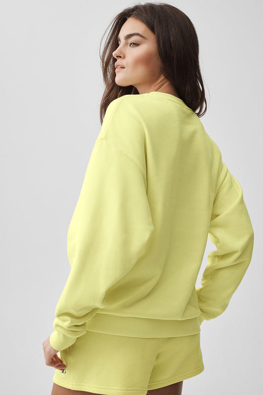 Accolade Crew Neck Pullover - Sunshine