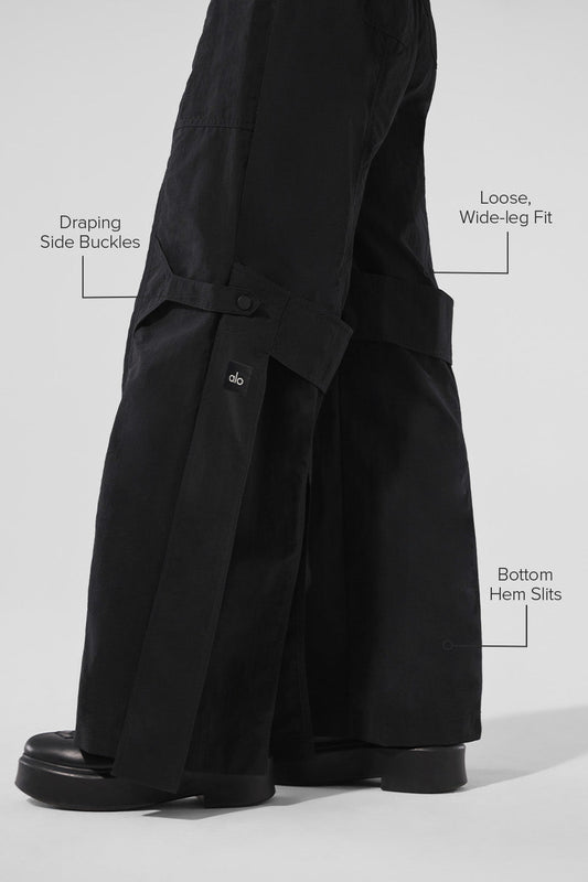 High-Waist Voyager Trouser - Black