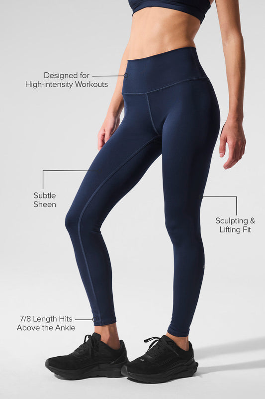 7/8 High-Waist Airlift Legging - Navy