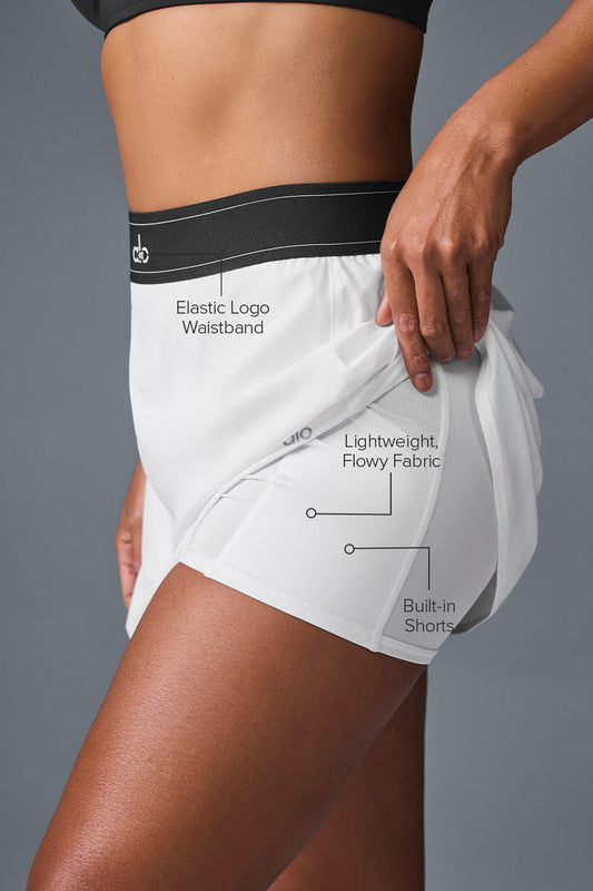 Match Point Tennis Skirt - White